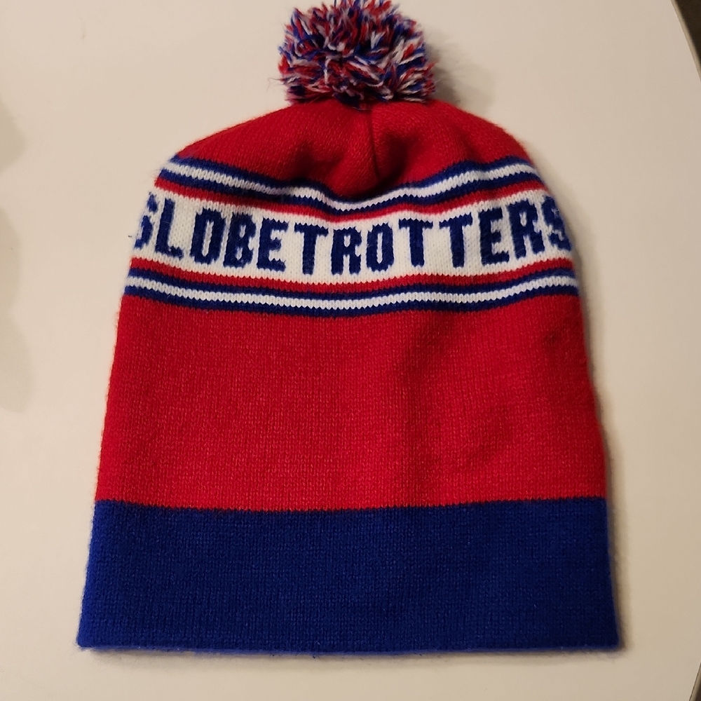 VINTAGE Harlem           Globetrotters Red and Blue Beanie